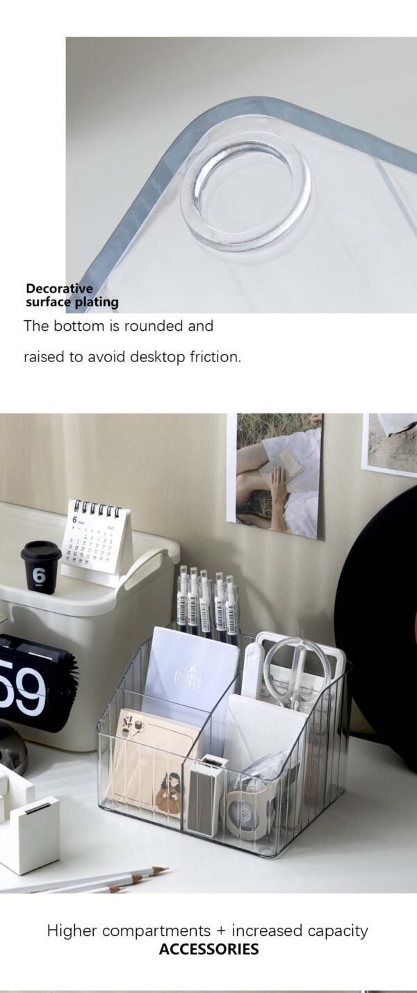 Elegant PET Desk Organizer Trays: Stylish and Practical Office & Vanity Storage! - Image 2