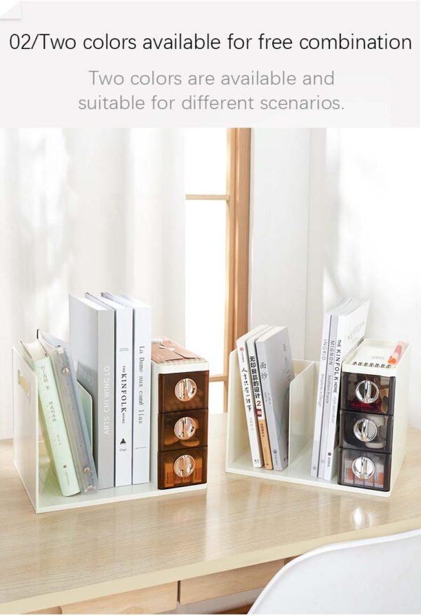 Stylish Compartmentalized Book Storage Box: Organize Your Books in Style! - Image 5