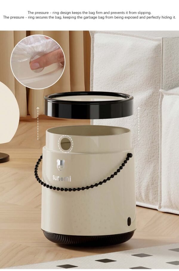 Portable & Airtight Trash Can - "Yuexie" Style for Neat Waste Disposal - Image 7