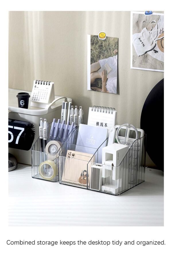 Elegant PET Desk Organizer Trays: Stylish and Practical Office & Vanity Storage! - Image 4