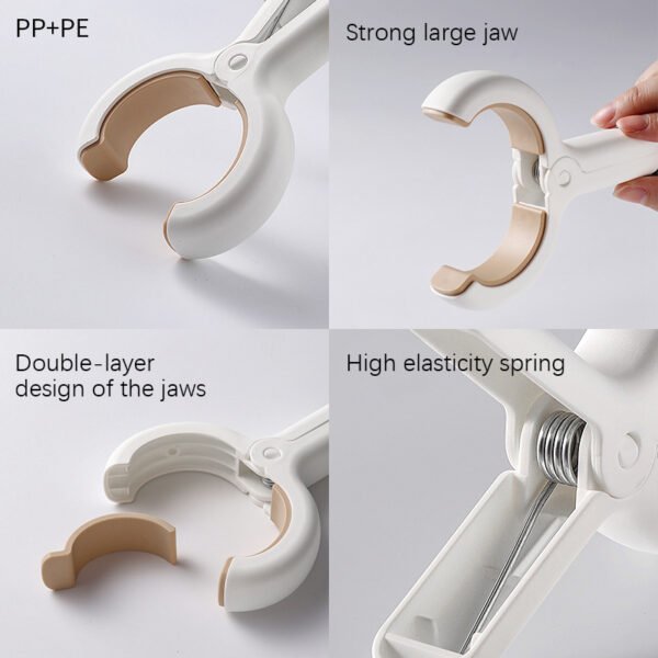 Heavy - Duty Anti - Wind Plastic Clips for Bedding and Clothing Drying - Large Sizes Available - Image 5